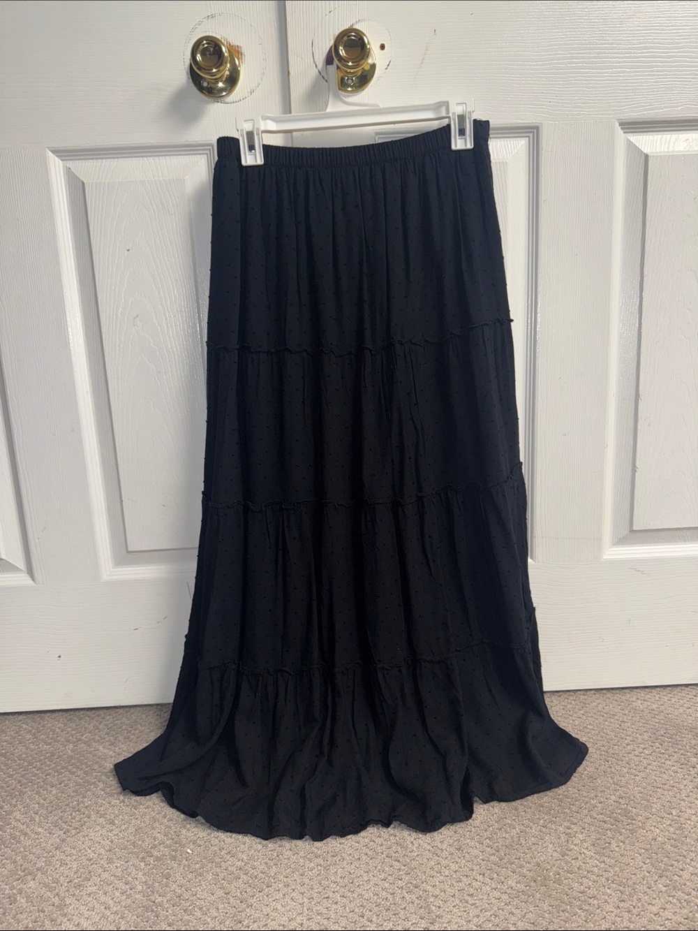 Hollister Size Medium Black Maxi Skirt